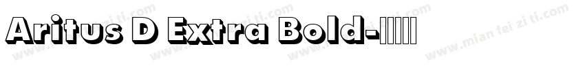 Aritus D Extra Bold字体转换
